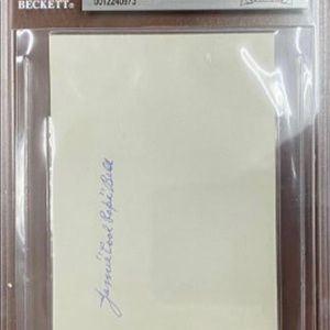 Negro League Star - James “Cool Papa” Bell Autograph